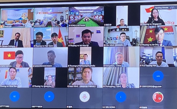 Giao thương trực tuyến quốc tế đầu tiên về sản phẩm nhãn Việt Nam
